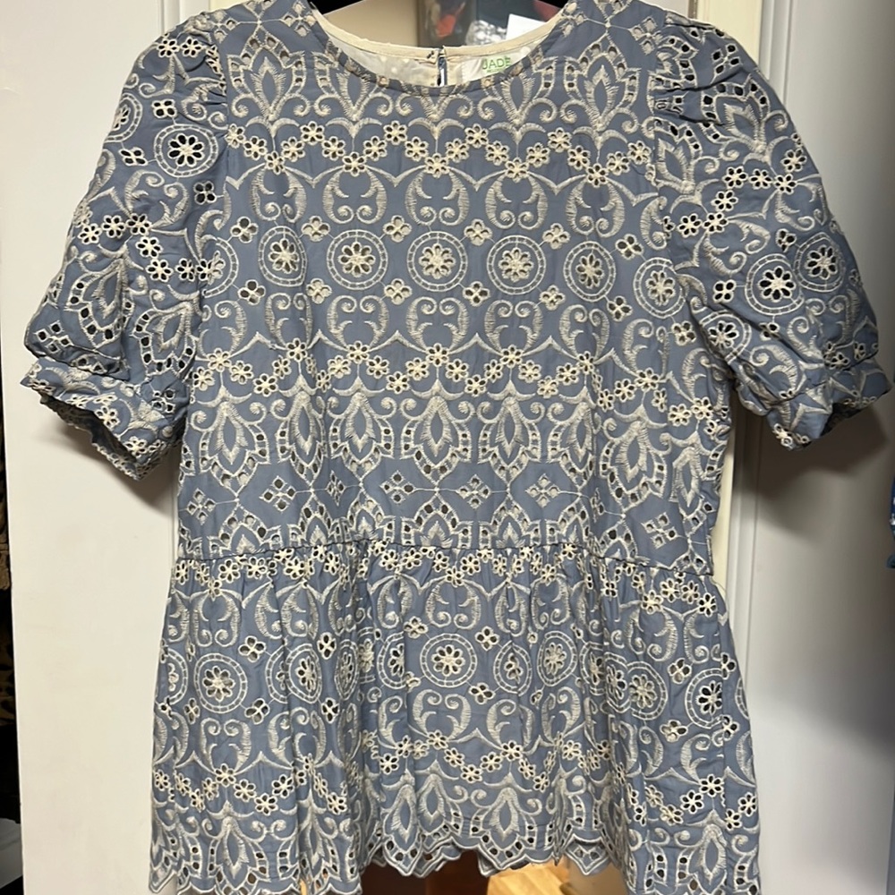 Jade peplum top